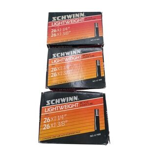 Schwinn 26" No 67 400 Black Bicycle Inner Tube 3 Pack Schrader Valve Lightweight
